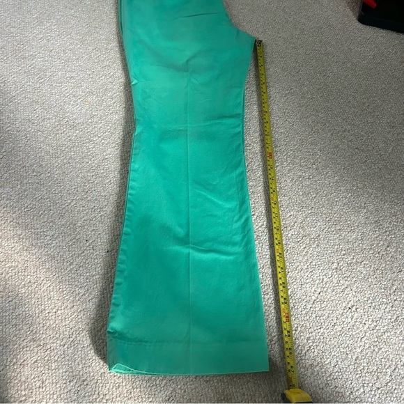 Lands End Women’s Pants Size 6P Bootcut Dark Mint Green Preppy Petite Cotton - Picture 16 of 16